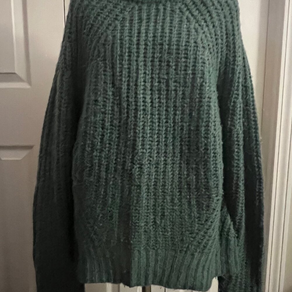 A New Day Textured Knit Sweater Green Size M